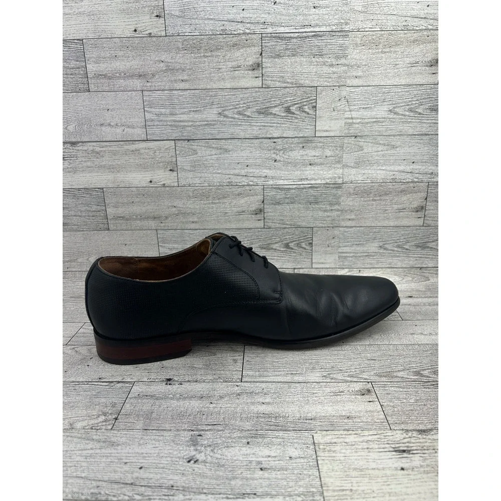 Florsheim Mens Black Leather Oxfords Dress Shoes‎ Lace Up Flexsole 10D